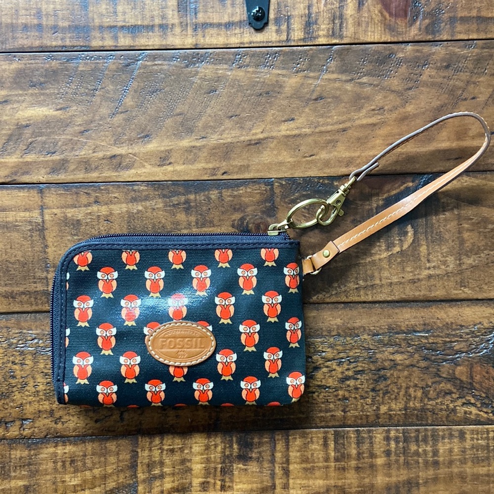🦉Fossil Owl Wristlet